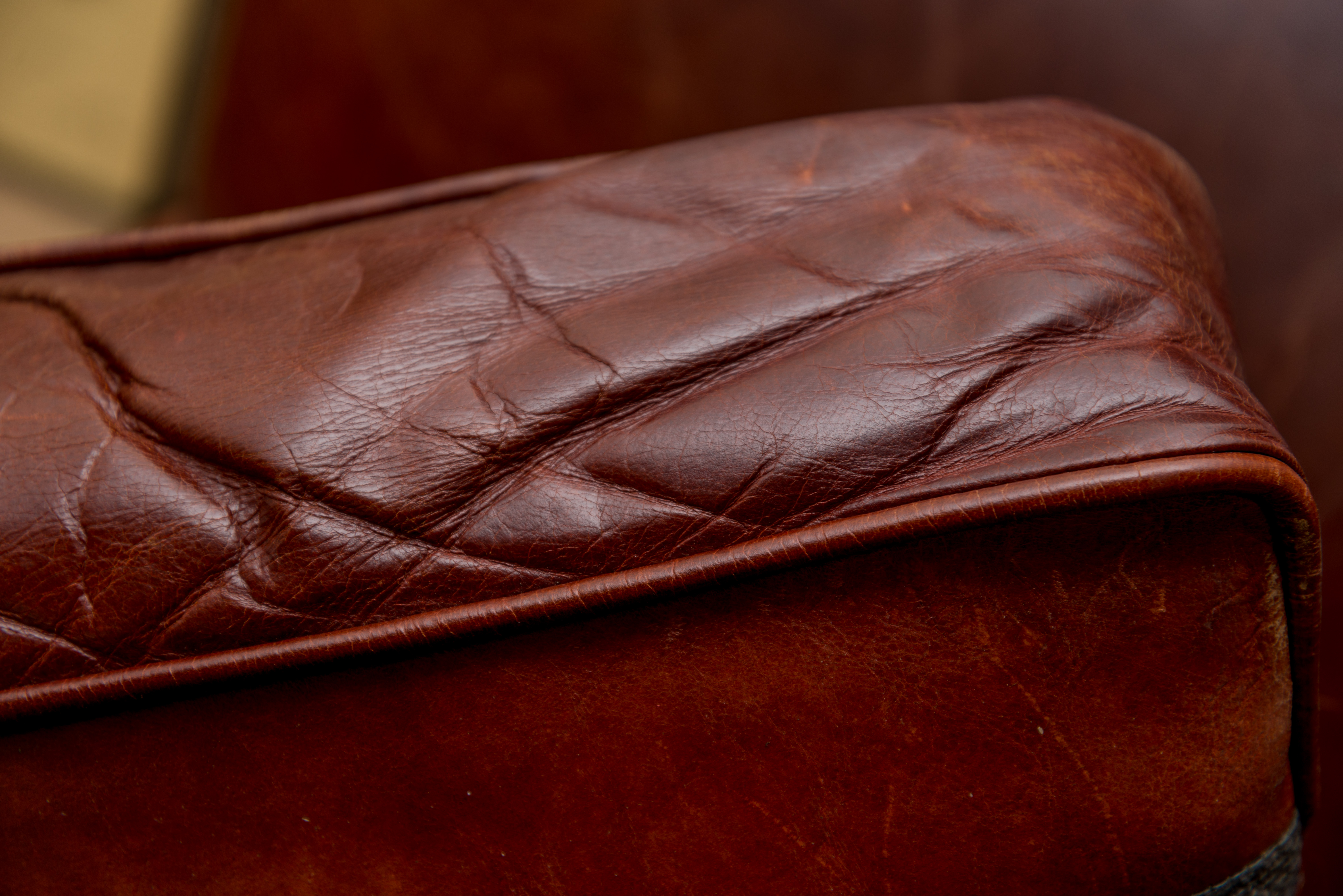 Bauhaus U.S.A. Leather Chair and Ottoman