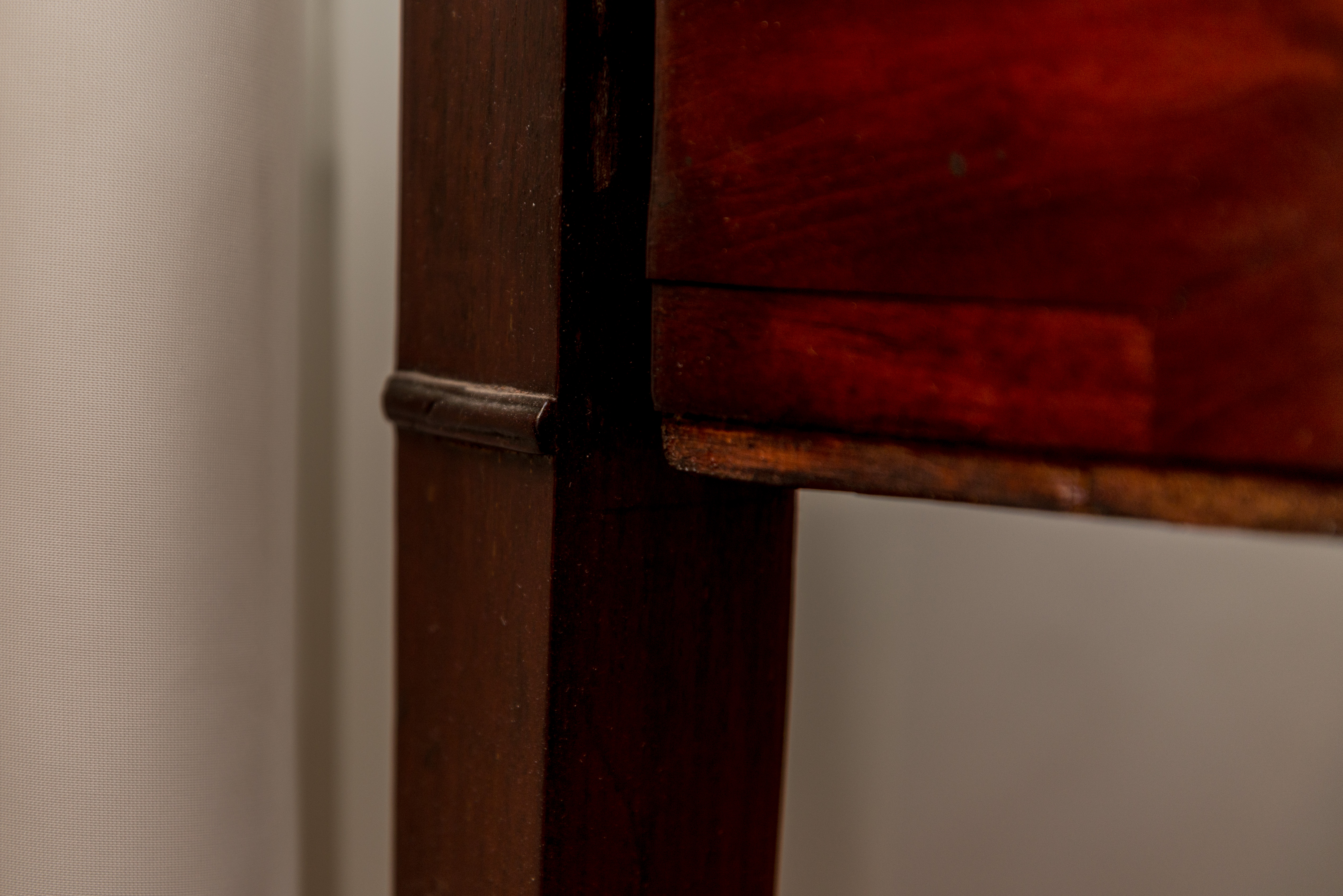 Antique Mahogany Demilune Game Table