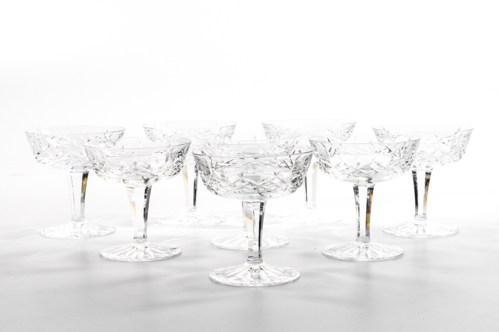 Waterford Crystal "Lismore" Champagne Glasses