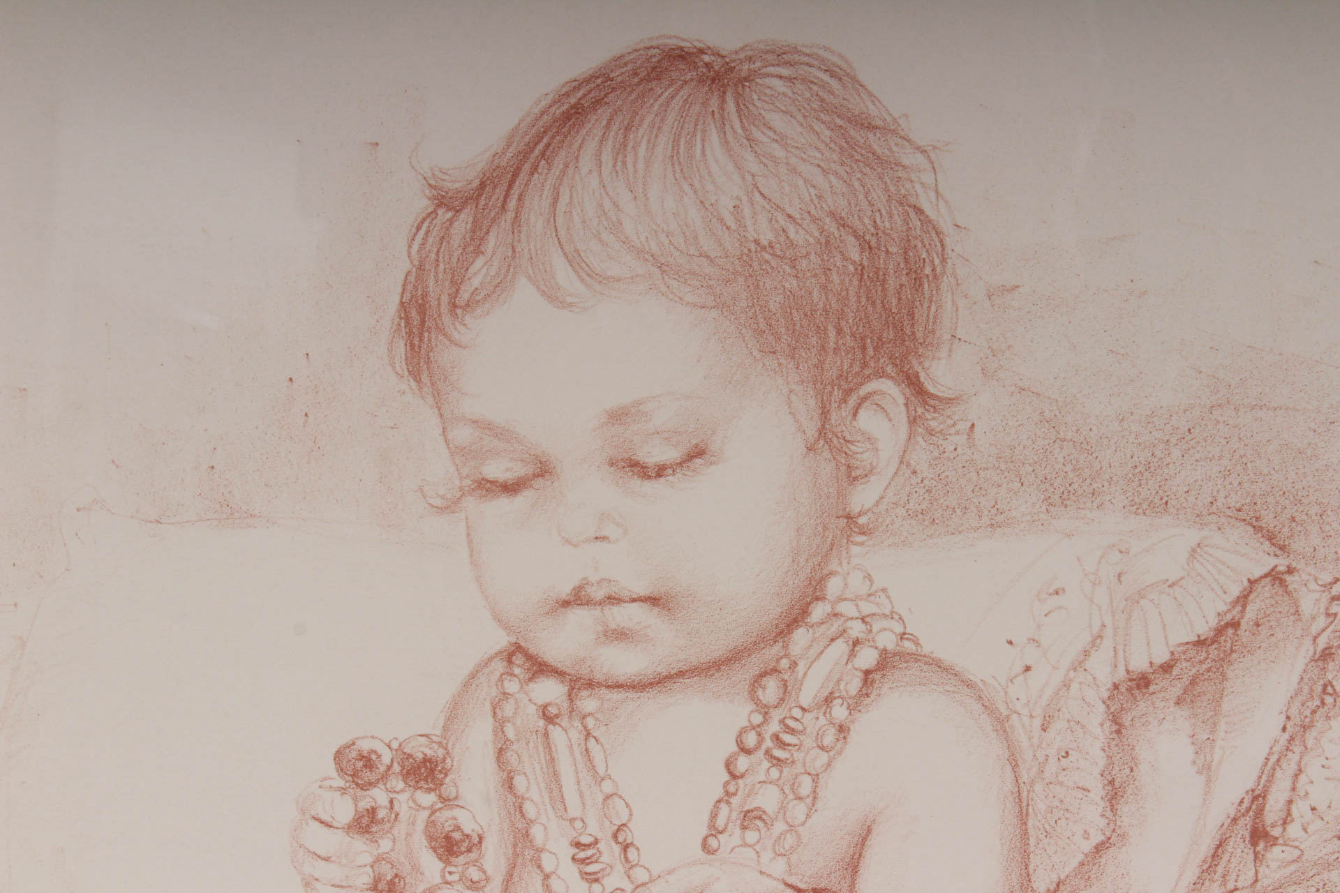 Limited Edition Signed Lithograph Depicting Child