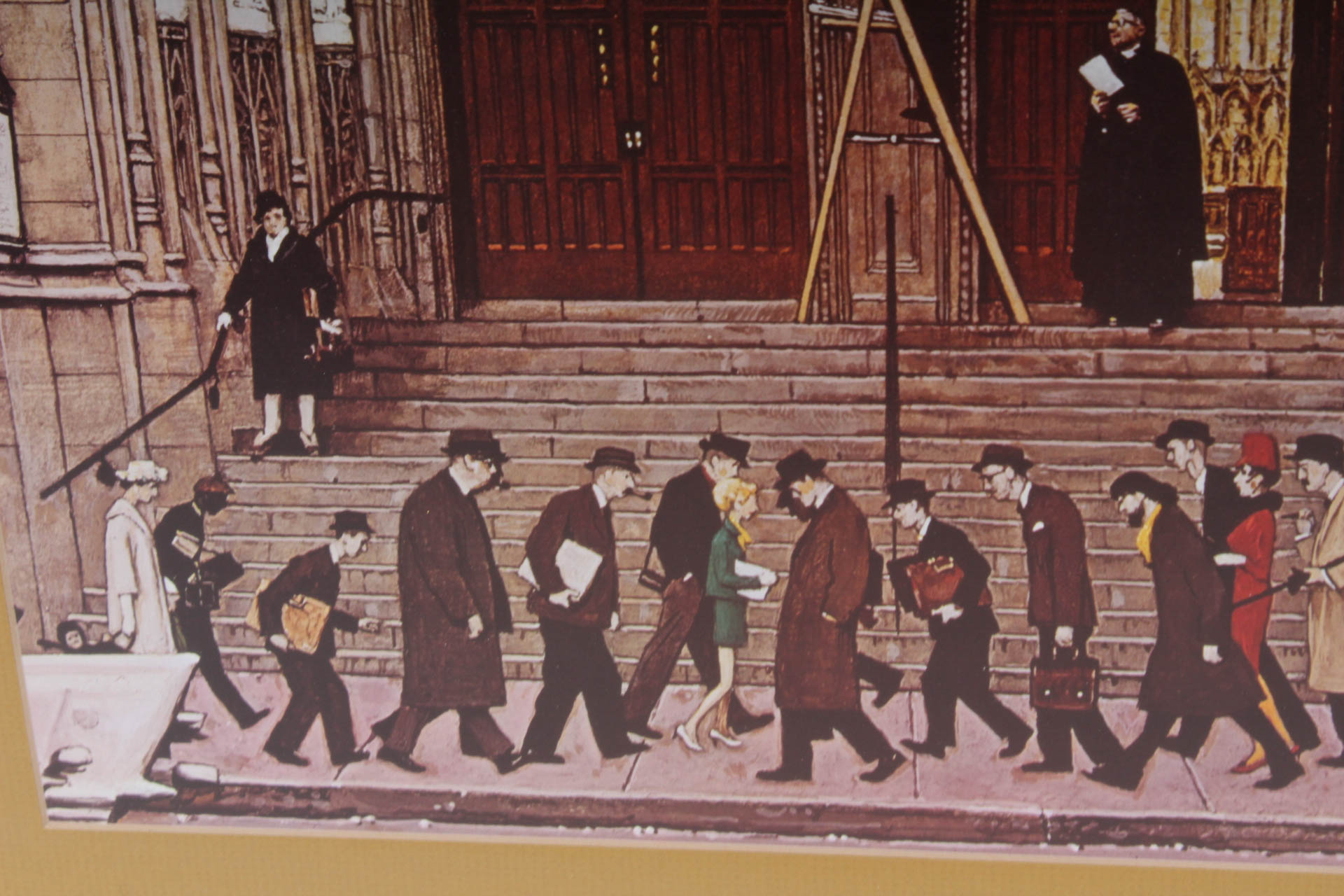 After Norman Rockwell Offset Lithograph "Lift Up Thine Eyes"