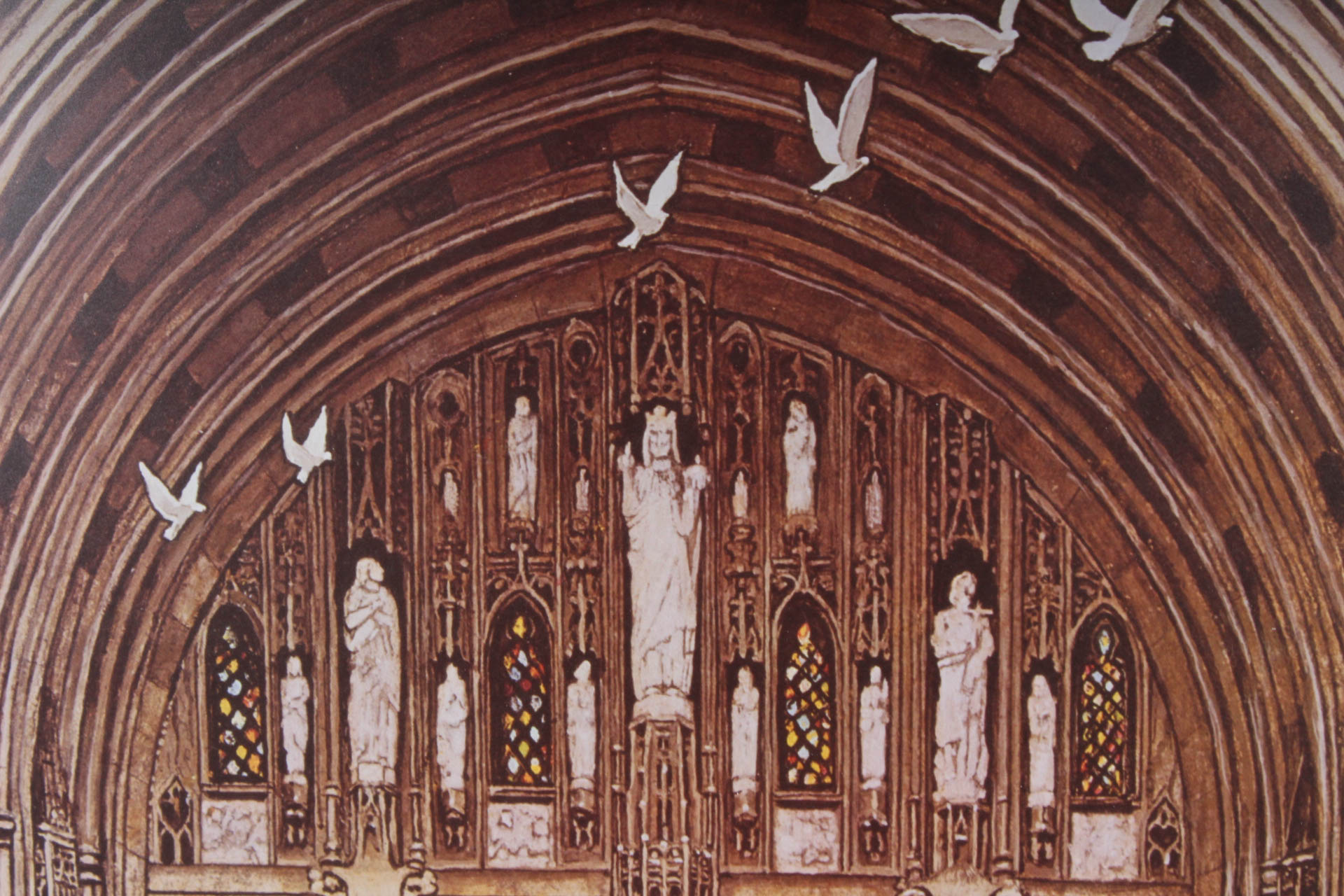 After Norman Rockwell Offset Lithograph "Lift Up Thine Eyes"