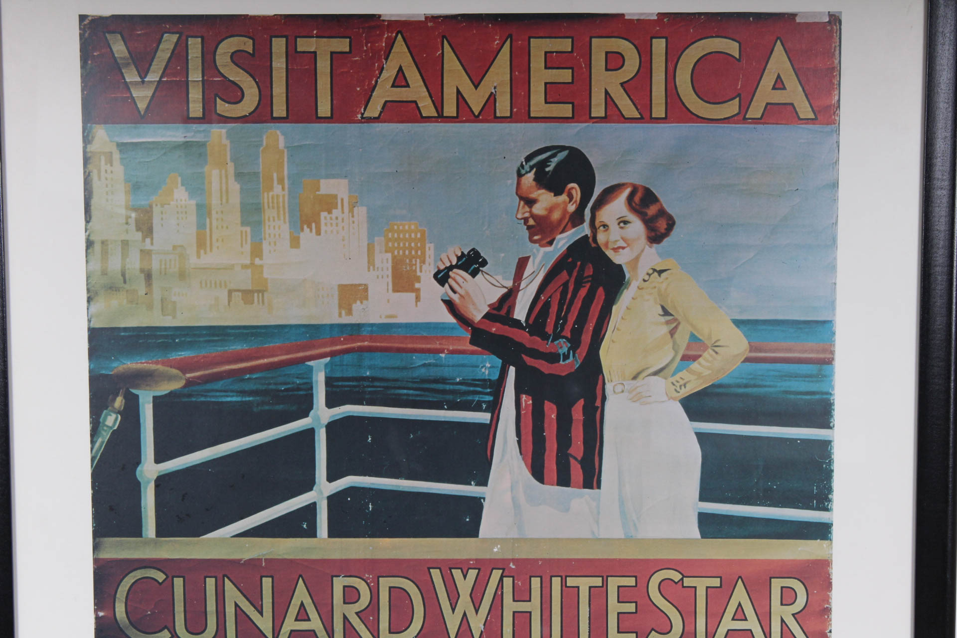 Vintage Reproduction Cunard White Star Tourism Poster Print