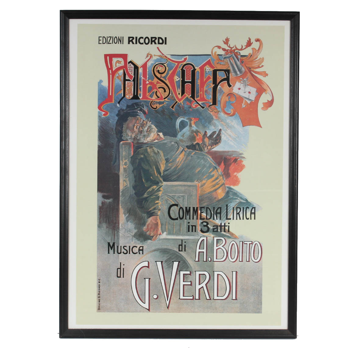 "Falstaff, Musica di G. Verdi" Reproduction Art Print Poster