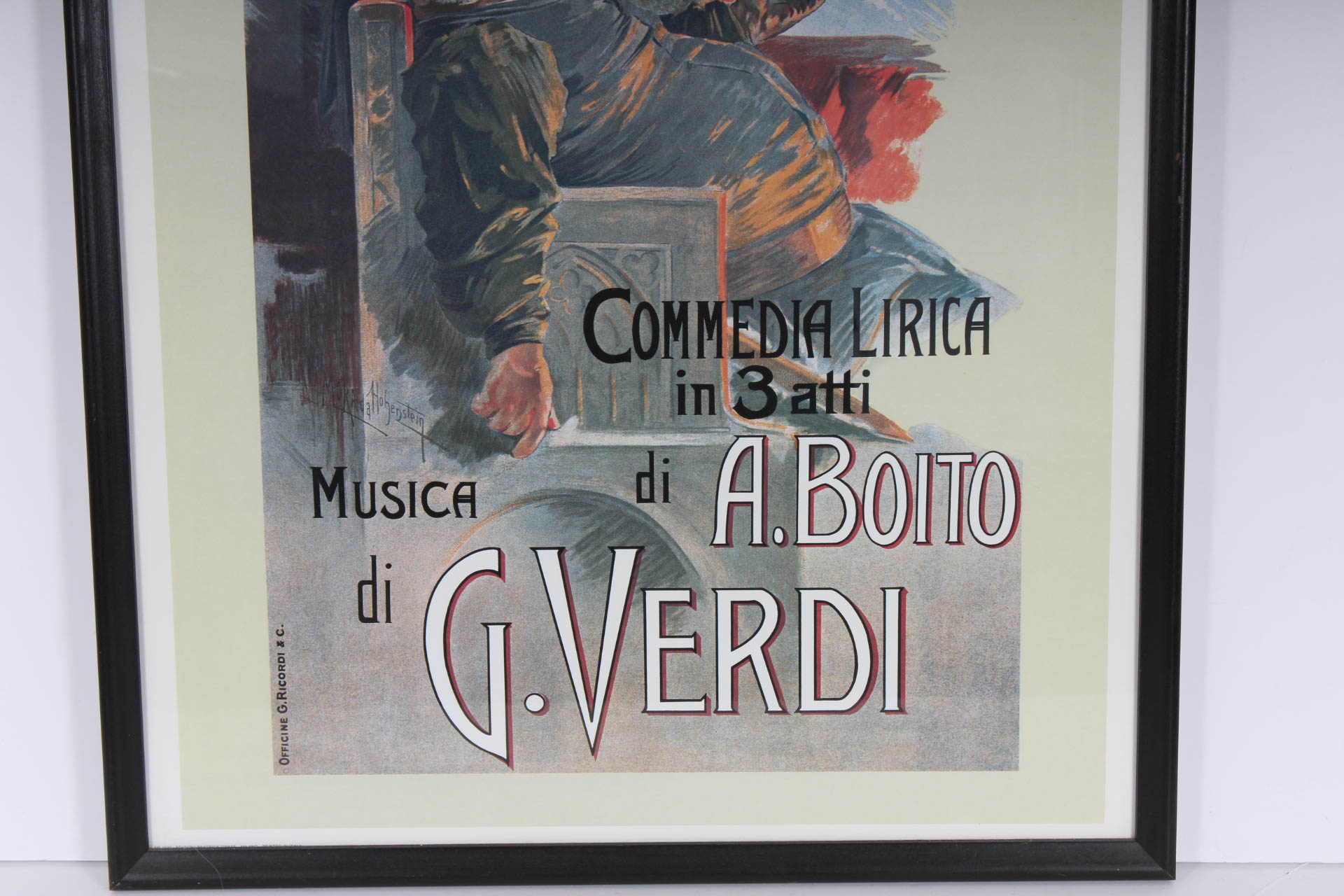 "Falstaff, Musica di G. Verdi" Reproduction Art Print Poster