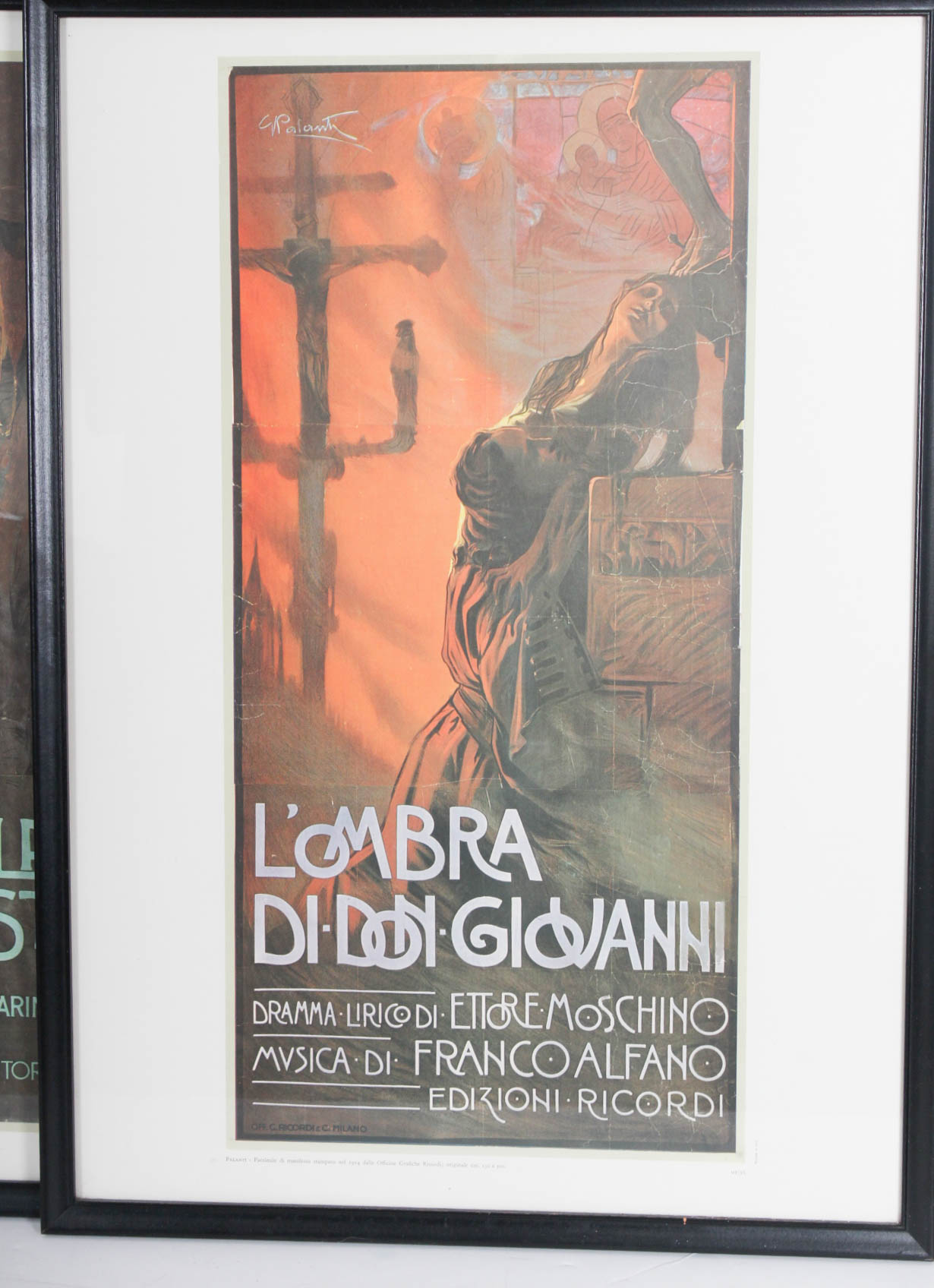 Framed Opera Art Poster Offset Lithographs