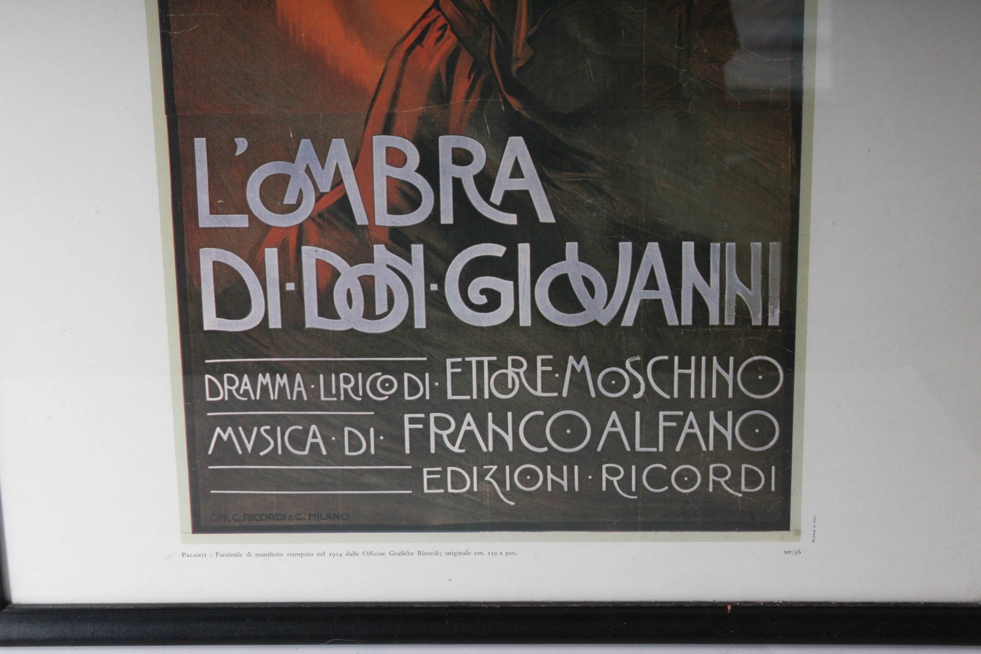 Framed Opera Art Poster Offset Lithographs