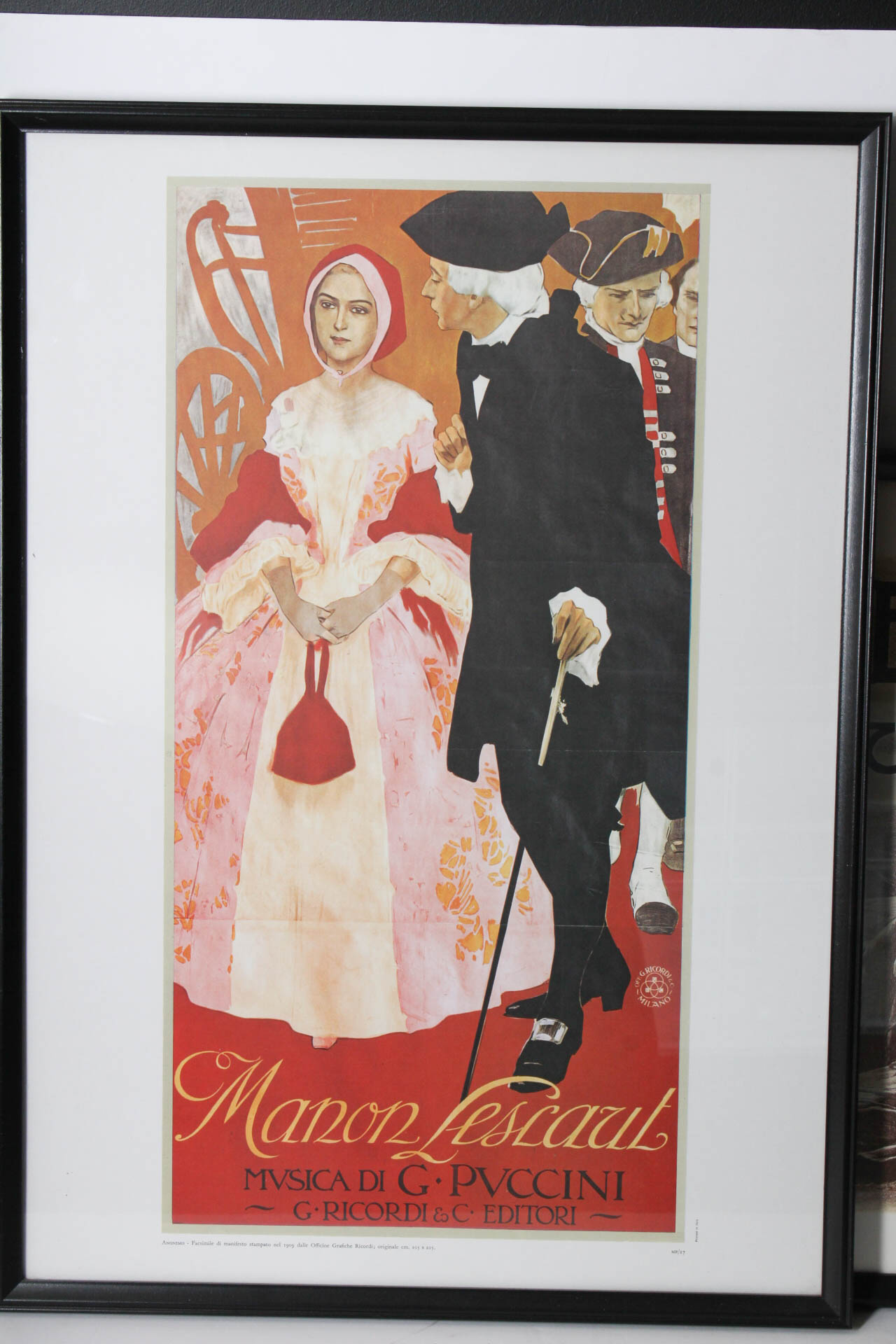 Framed Manon Lescaut, Musica di Puccini Art Print Posters