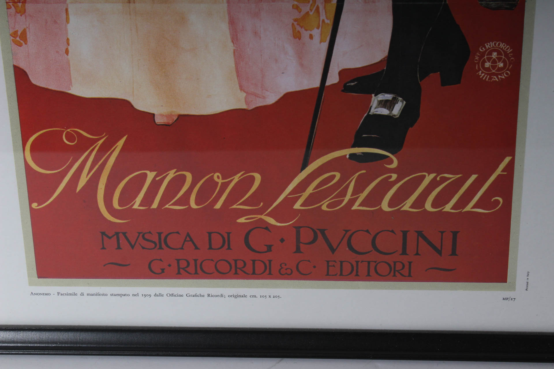 Framed Manon Lescaut, Musica di Puccini Art Print Posters