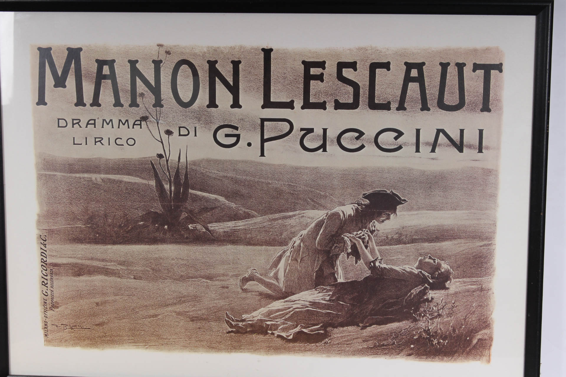 Framed Manon Lescaut, Musica di Puccini Art Print Posters