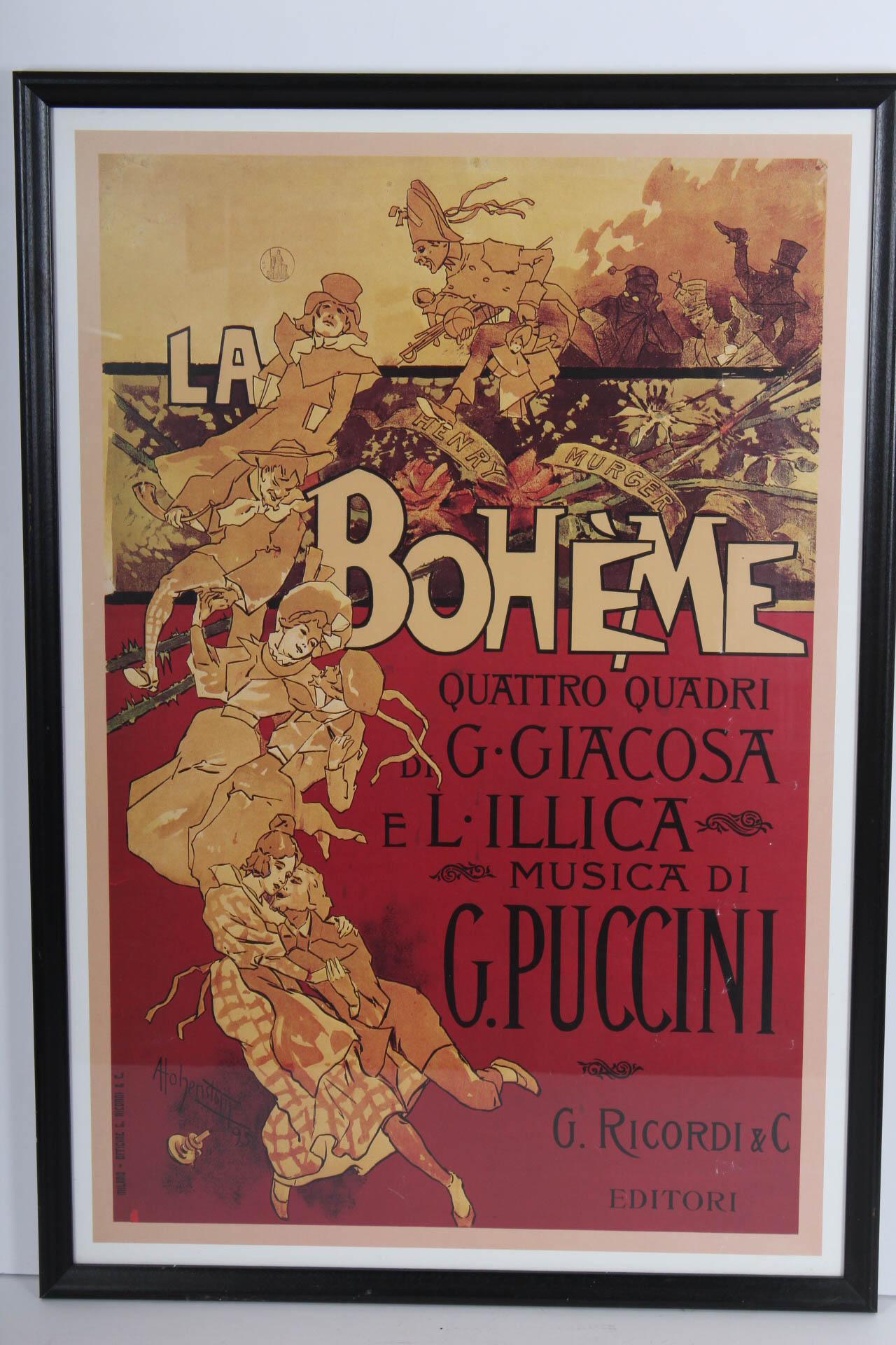 "La Boheme, Musica di Puccini" Reproduction Art Print Poster