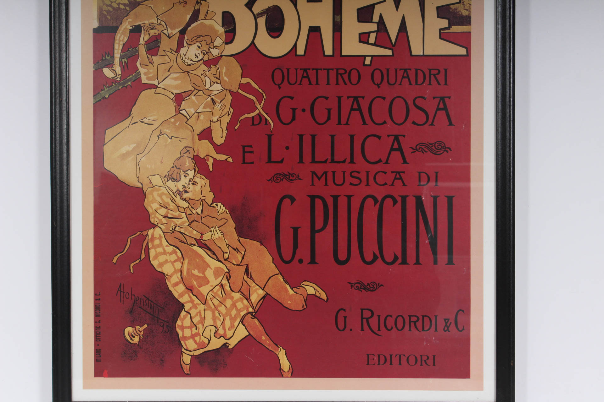 "La Boheme, Musica di Puccini" Reproduction Art Print Poster