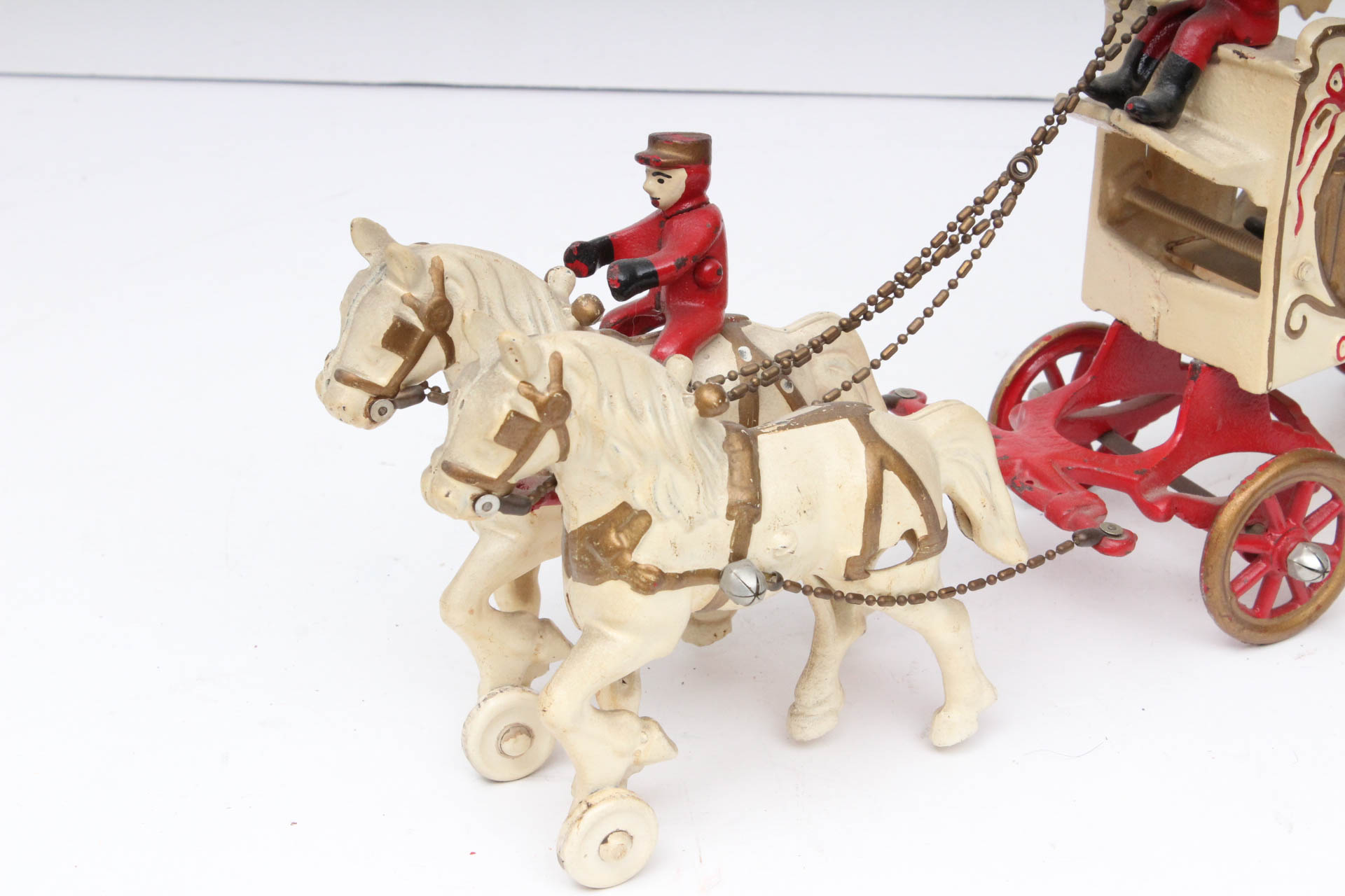 Kenton Toys Cast Iron Horse Drawn Pipe Organ