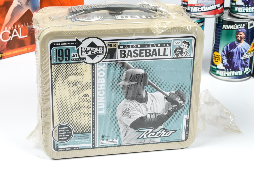 1998 Pinnacle Baseball Cards in a Can and Other Collectibles