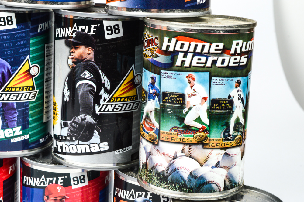 1998 Pinnacle Baseball Cards in a Can and Other Collectibles