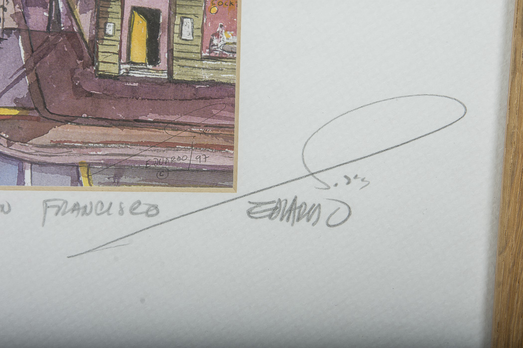 Eduardo Guzman Limited Edition Giclee "San Francisco"