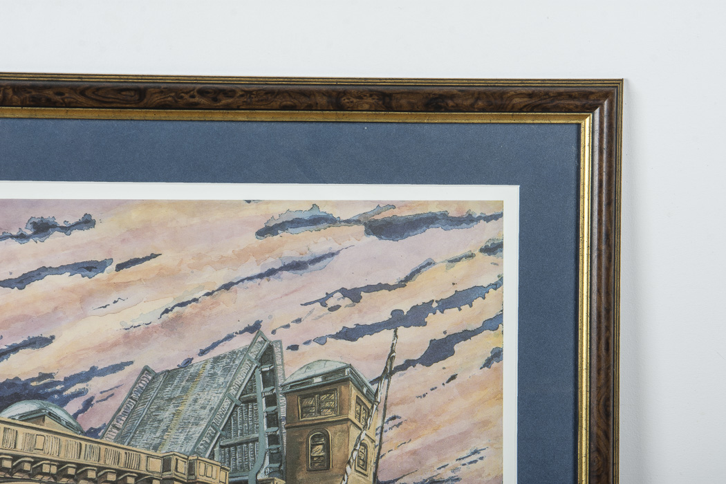 Gayle Meekins Limited Edition Offset Lithograph "Old Severn River Bridge"