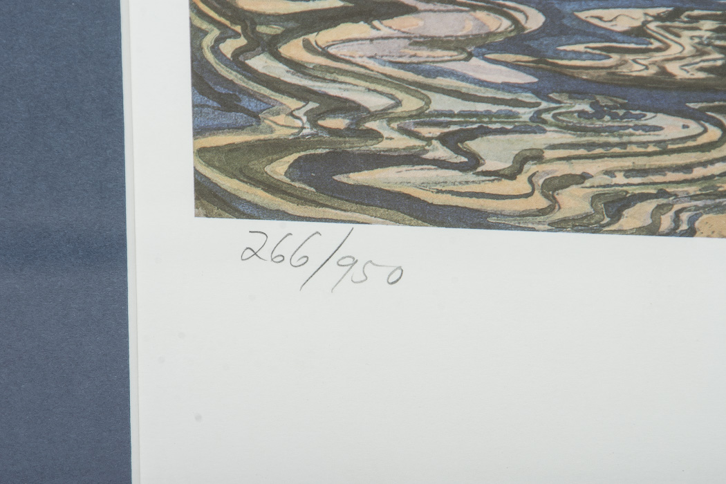 Gayle Meekins Limited Edition Offset Lithograph "Old Severn River Bridge"