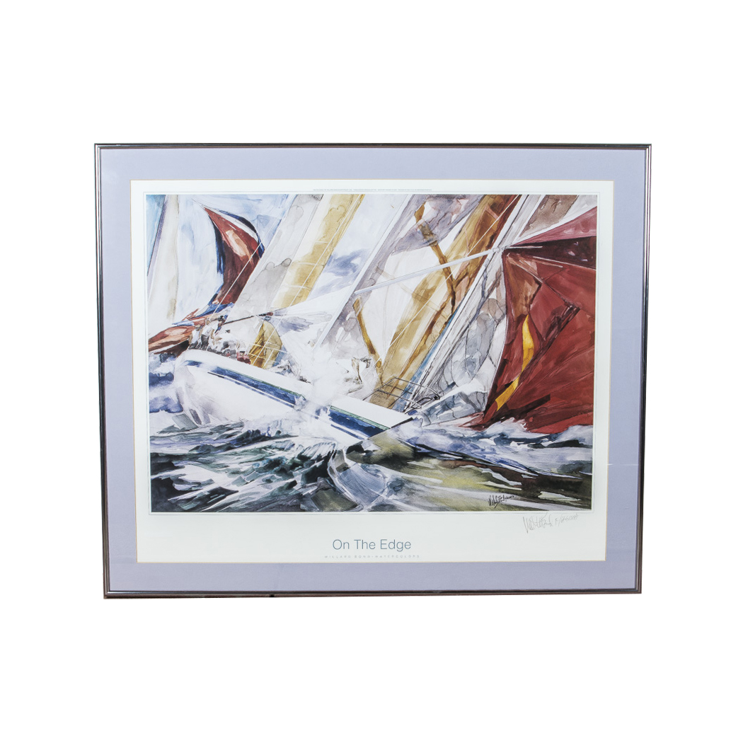 Willard Bond Framed Poster "On the Edge"