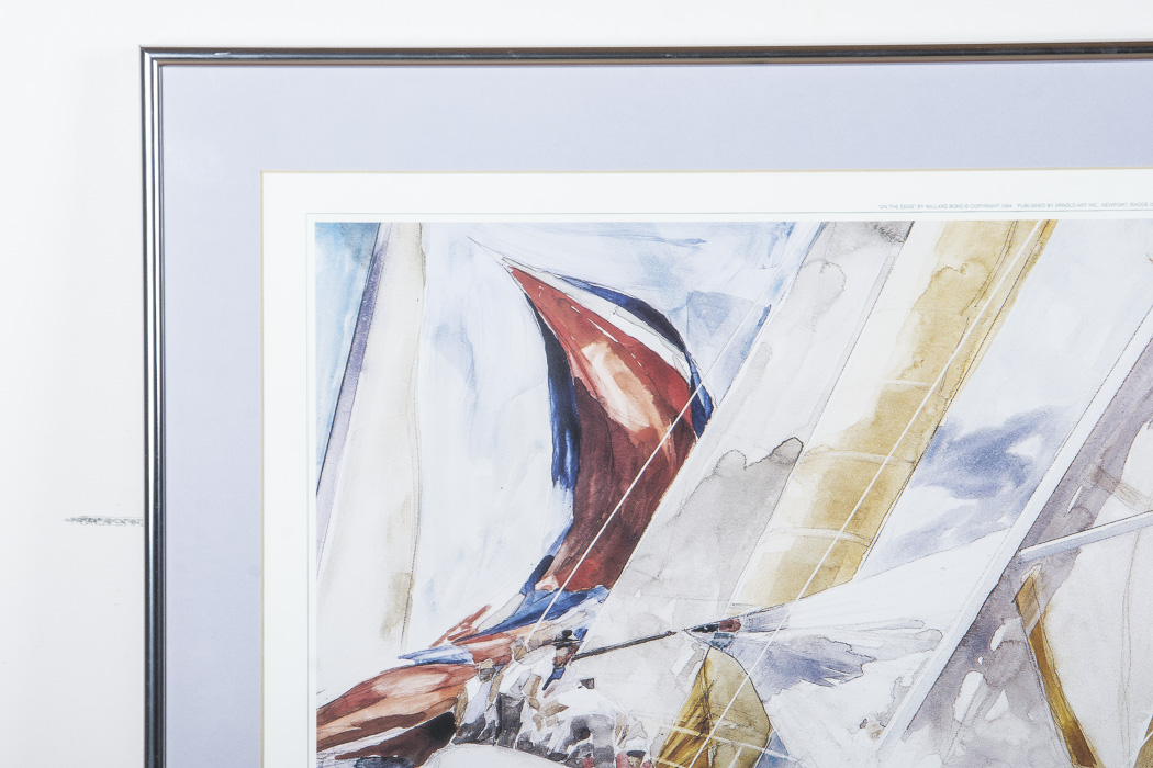 Willard Bond Framed Poster "On the Edge"