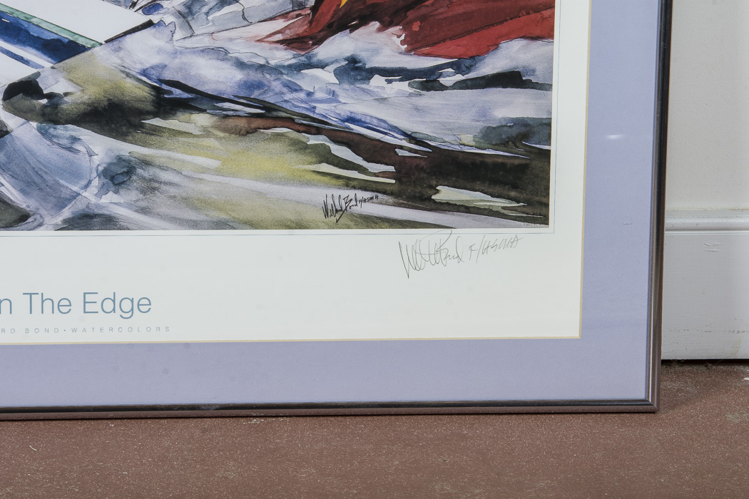 Willard Bond Framed Poster "On the Edge"