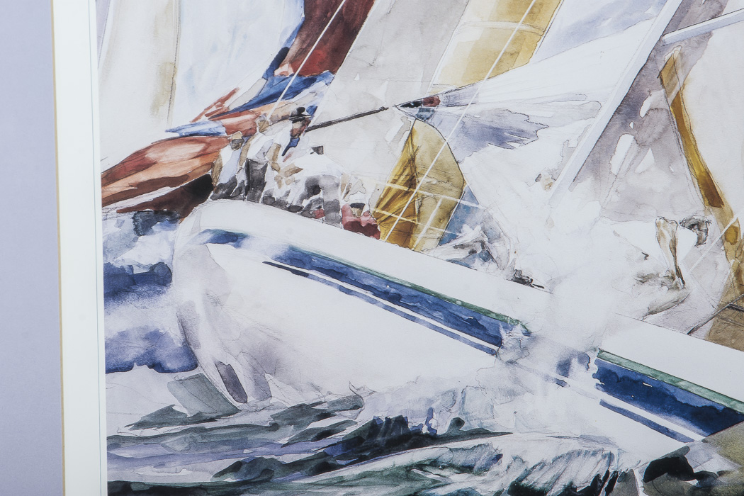 Willard Bond Framed Poster "On the Edge"