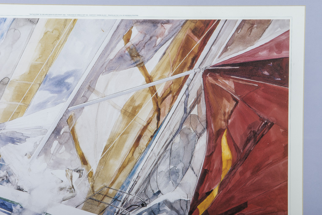 Willard Bond Framed Poster "On the Edge"