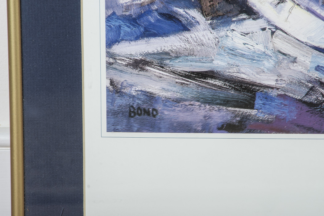 Willard Bond Framed Poster "Inches to Spare"