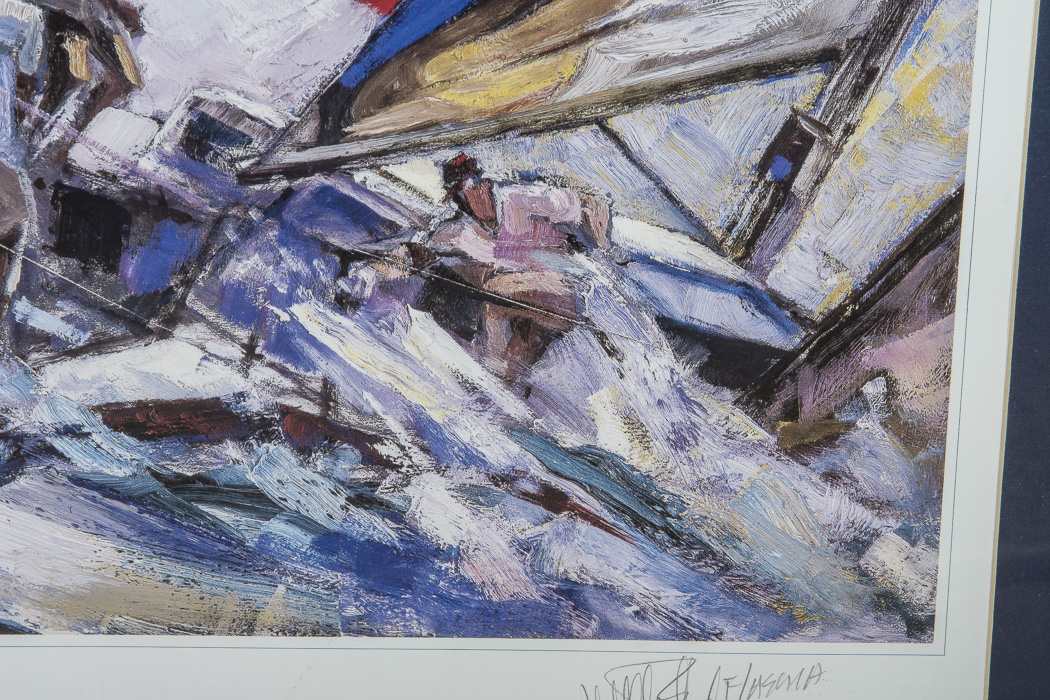 Willard Bond Framed Poster "Inches to Spare"