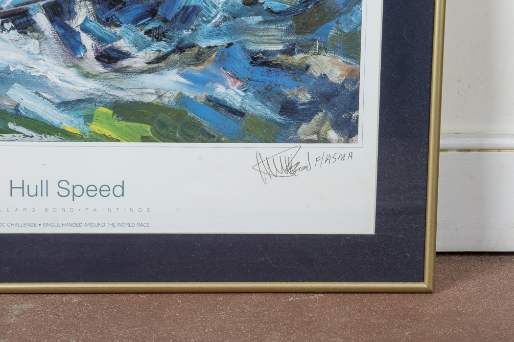 After Williard Bond Framed Poster "Hull Speed"