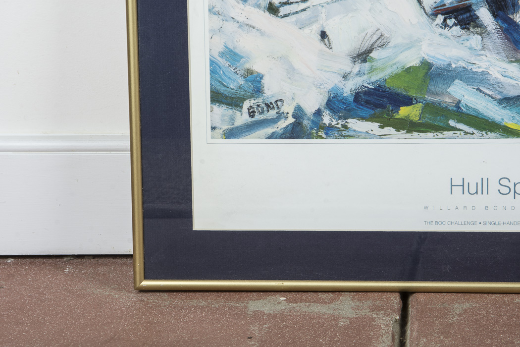 After Williard Bond Framed Poster "Hull Speed"