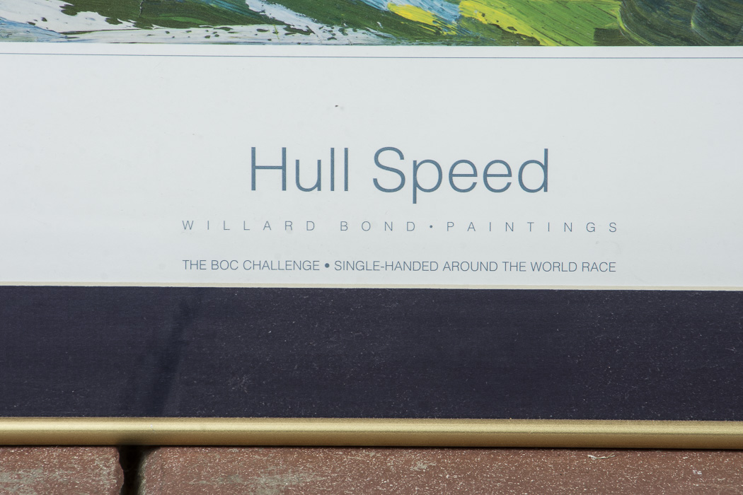 After Williard Bond Framed Poster "Hull Speed"