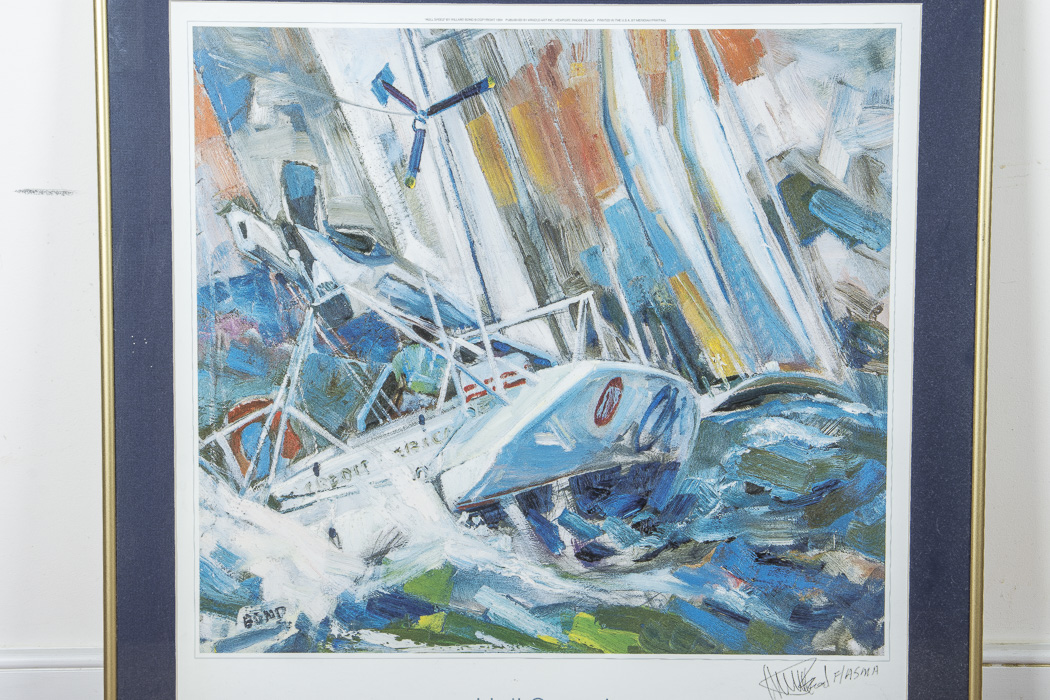 After Williard Bond Framed Poster "Hull Speed"