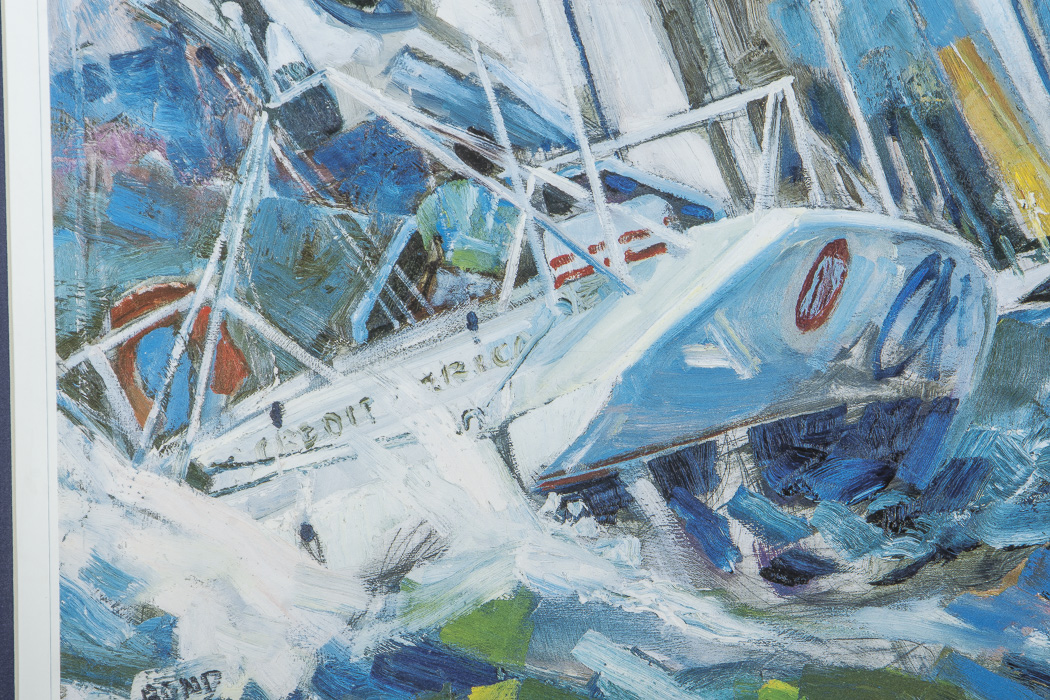 After Williard Bond Framed Poster "Hull Speed"