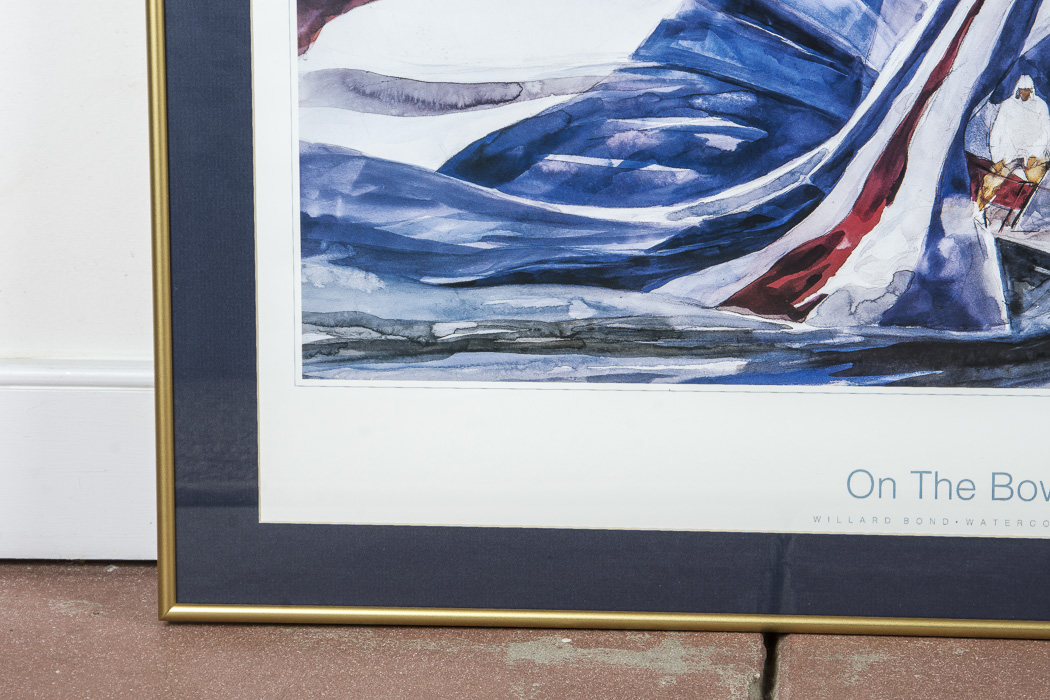 Willard Bond Framed Poster "On the Bow"