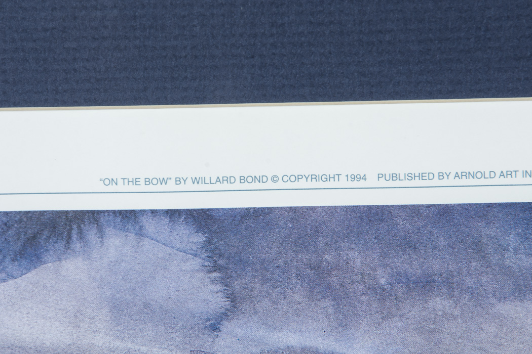 Willard Bond Framed Poster "On the Bow"