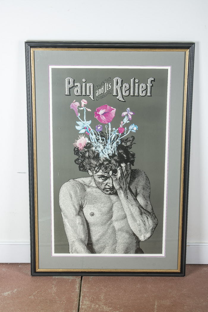 "Pain and Its Relief" Offset Lithograph and Accompanying Book