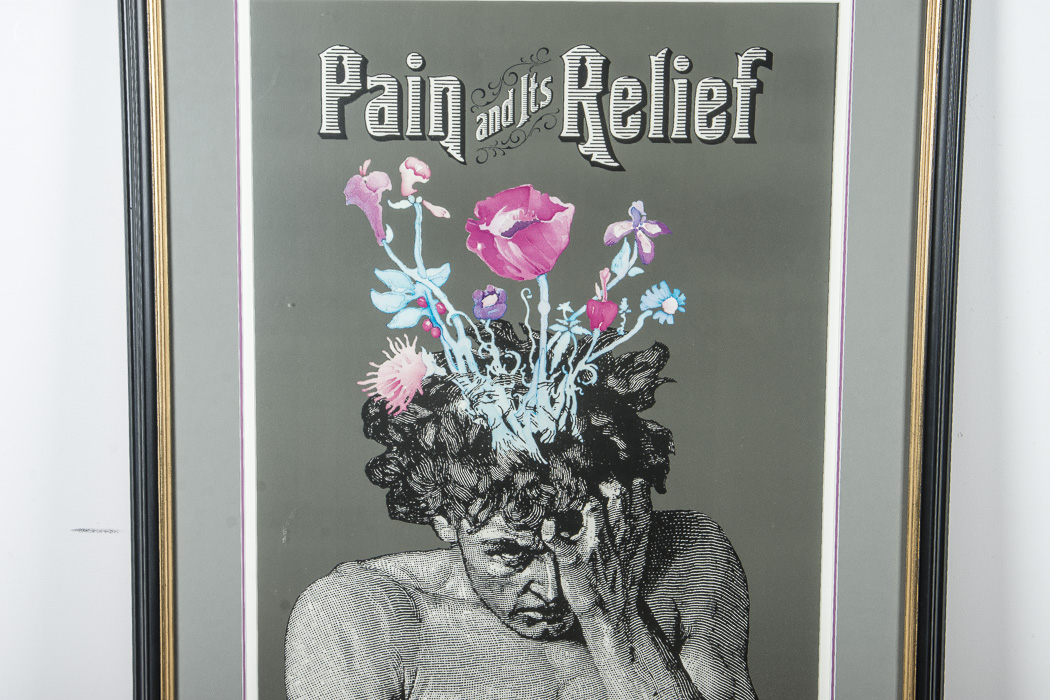 "Pain and Its Relief" Offset Lithograph and Accompanying Book