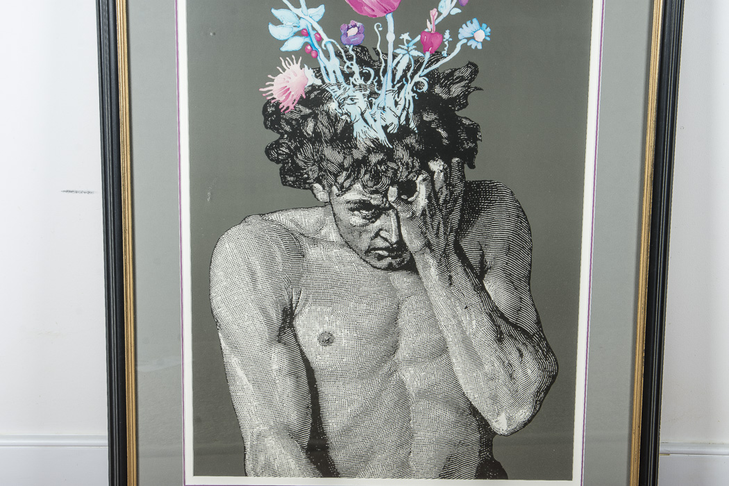 "Pain and Its Relief" Offset Lithograph and Accompanying Book