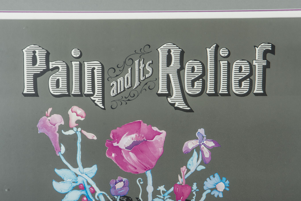 "Pain and Its Relief" Offset Lithograph and Accompanying Book
