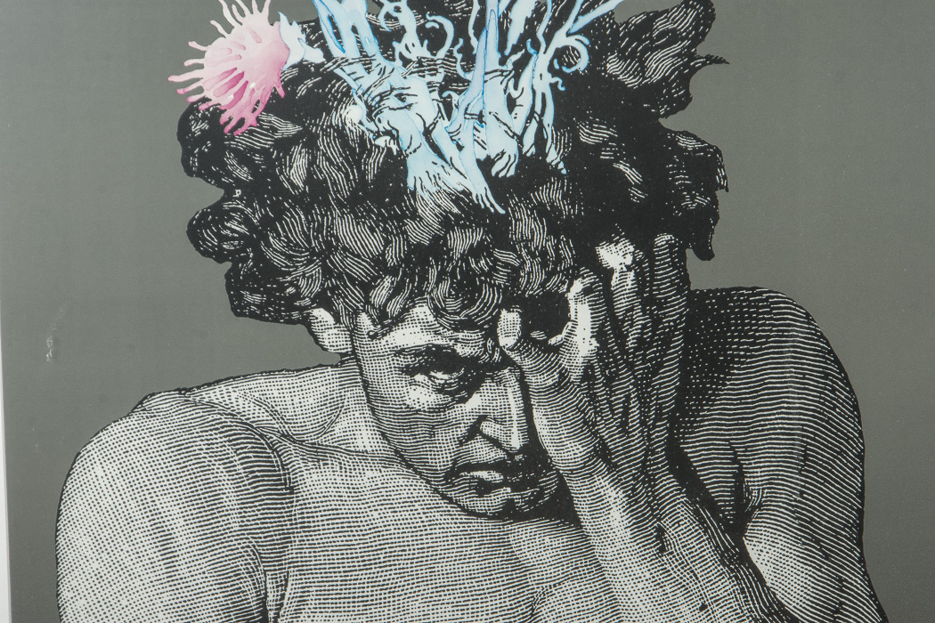 "Pain and Its Relief" Offset Lithograph and Accompanying Book