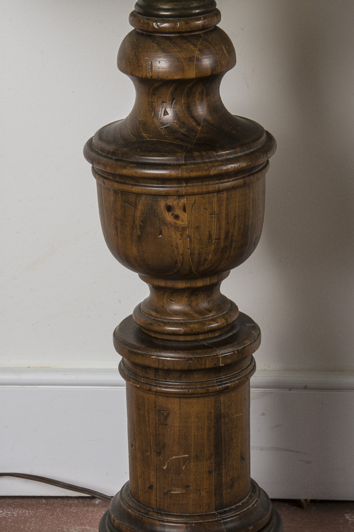 Pair of Wood Table Lamps