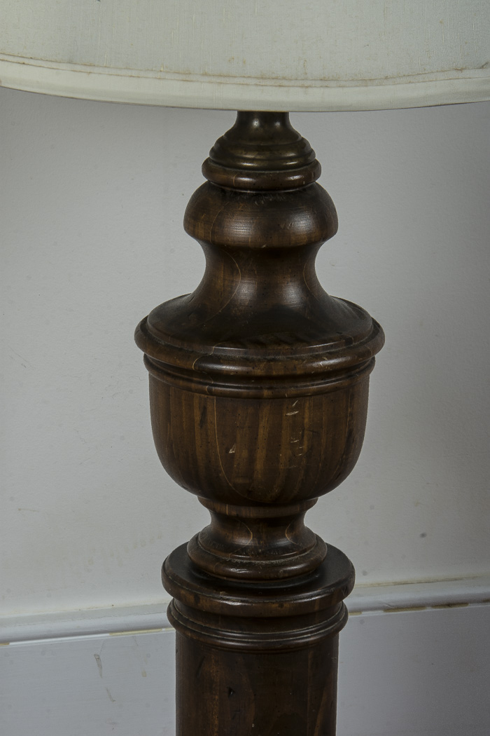 Pair of Wood Table Lamps