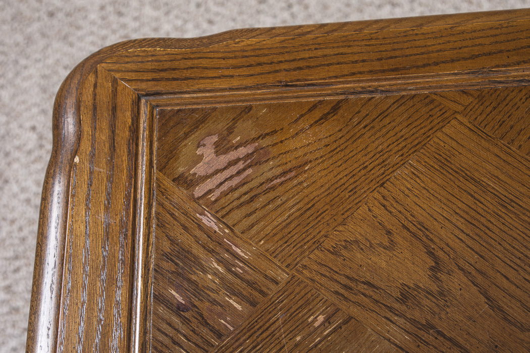 Pair of Wrought Iron and Wood Accent Tables