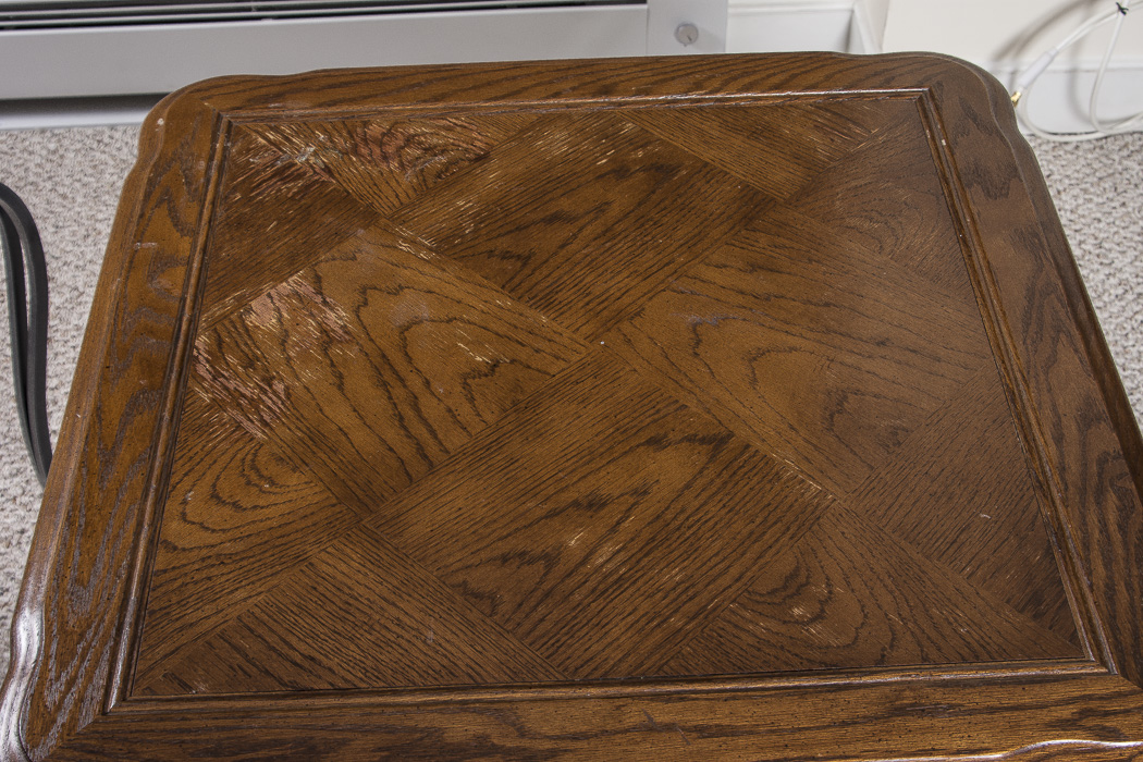 Pair of Wrought Iron and Wood Accent Tables