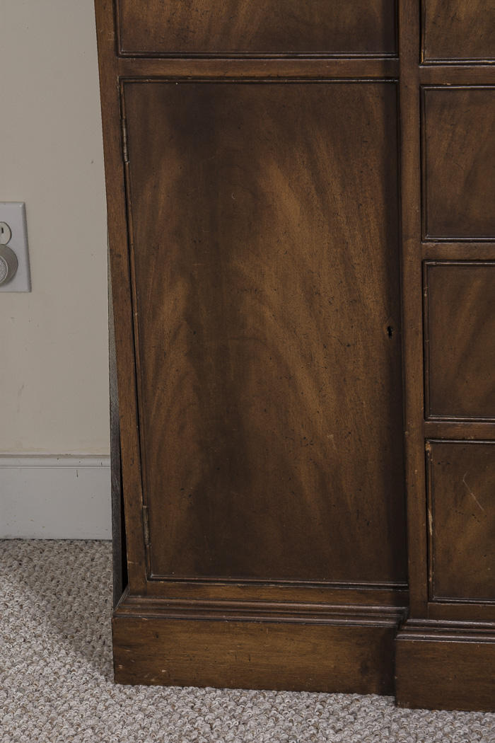 Vintage Mahogany Breakfront Cabinet Secretary