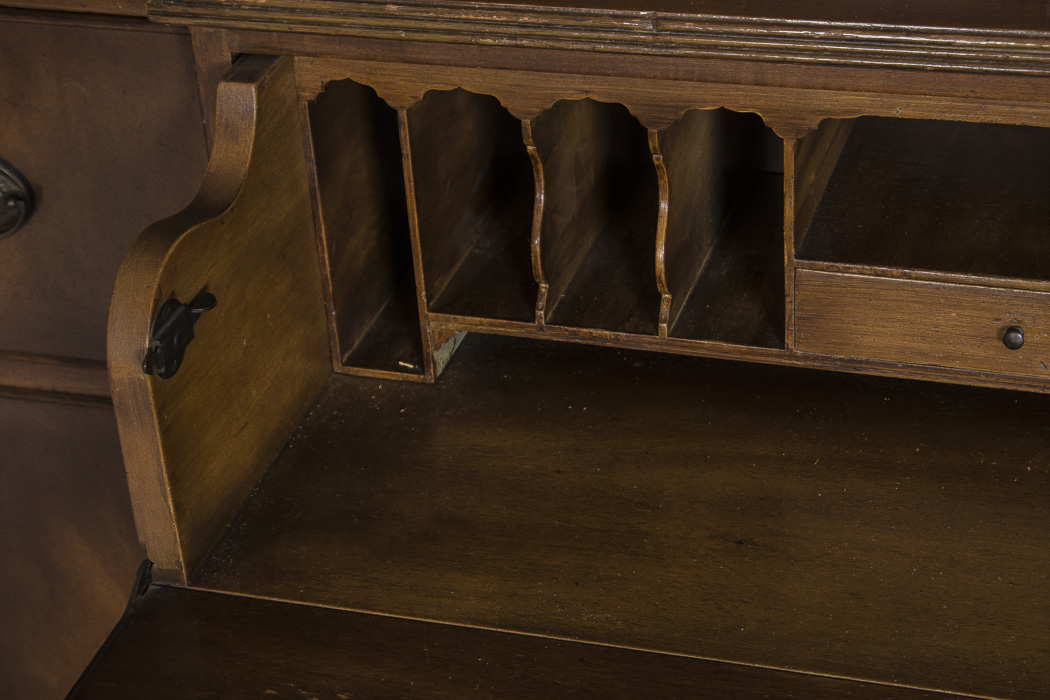 Vintage Mahogany Breakfront Cabinet Secretary