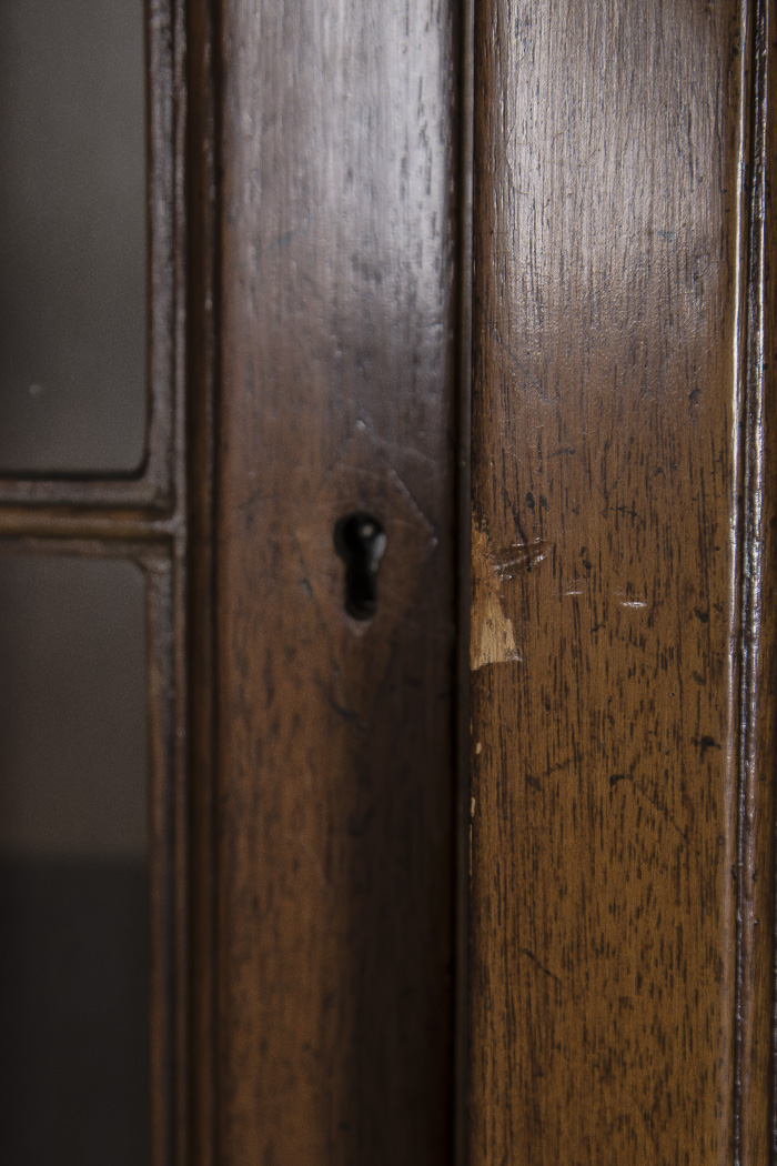 Vintage Mahogany Breakfront Cabinet Secretary