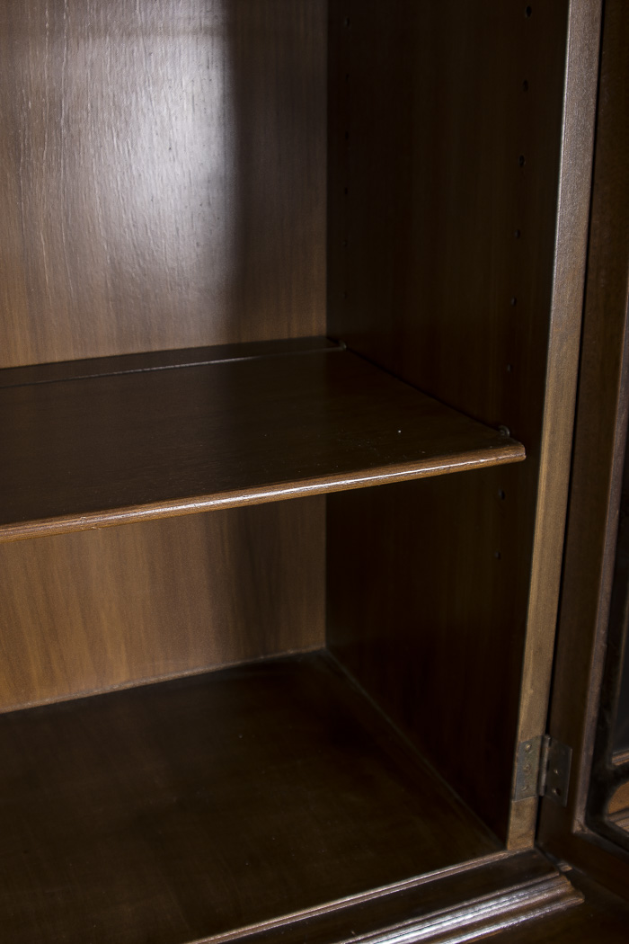 Vintage Mahogany Breakfront Cabinet Secretary