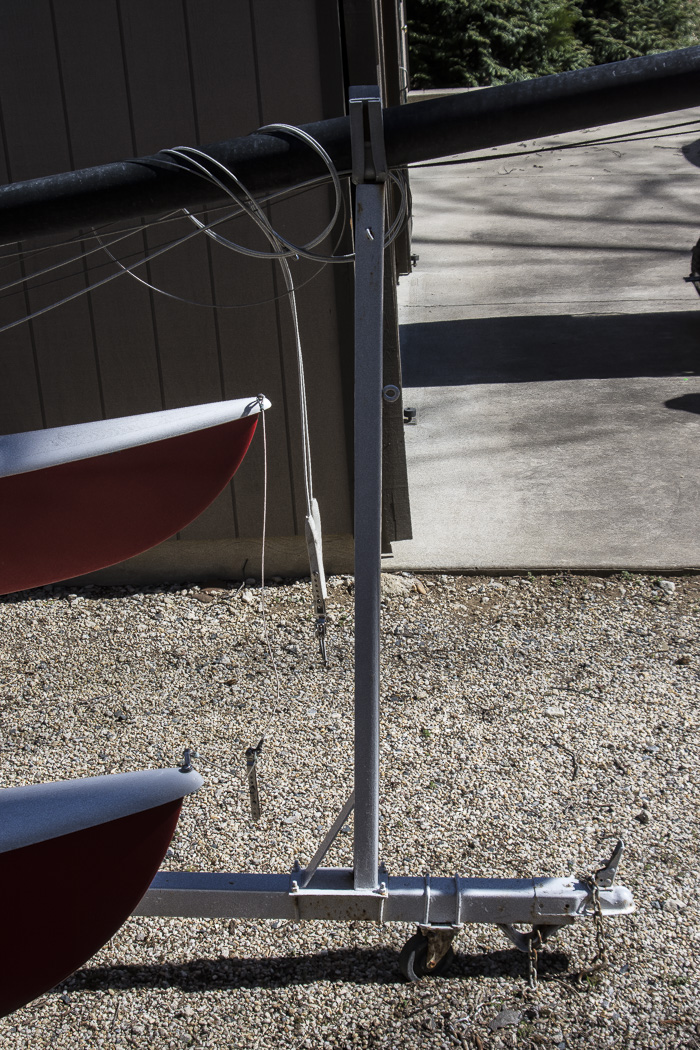Hobie Catamaran, Trailer Hitch, and Portable Dolly